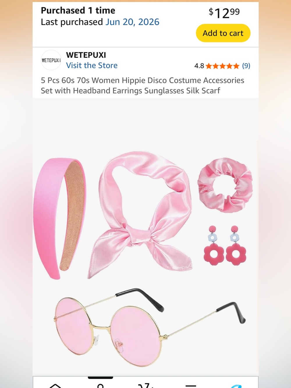 70’s and 60’s New Halloween costume accessories